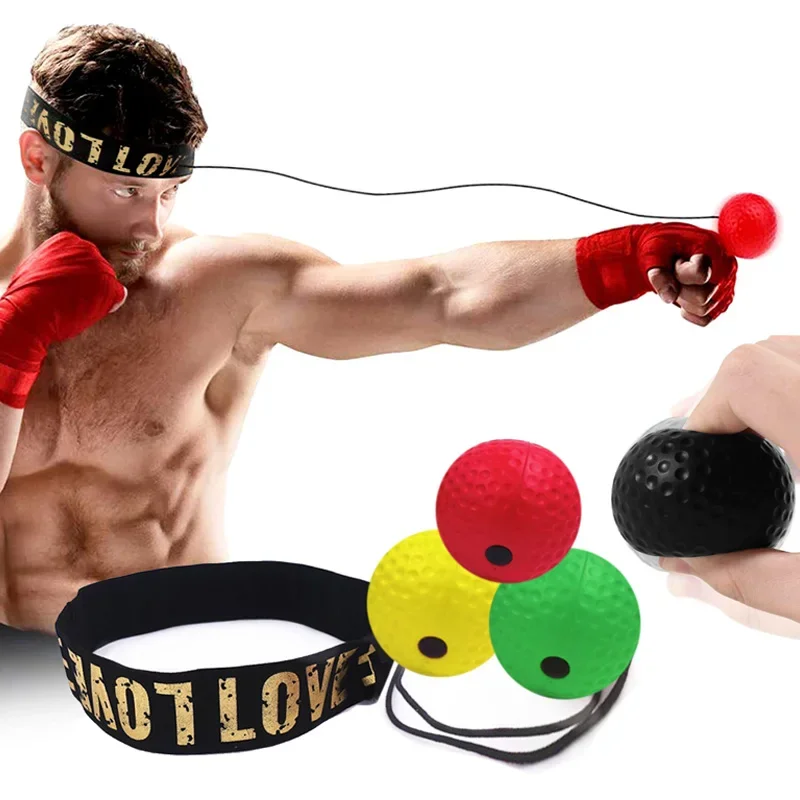 Boxing Reflex Speed Punch Ball MMA Sanda Raising Reaction Hand Eye Training Gym Muay Thai Fitness Exercise Boxe Accessories