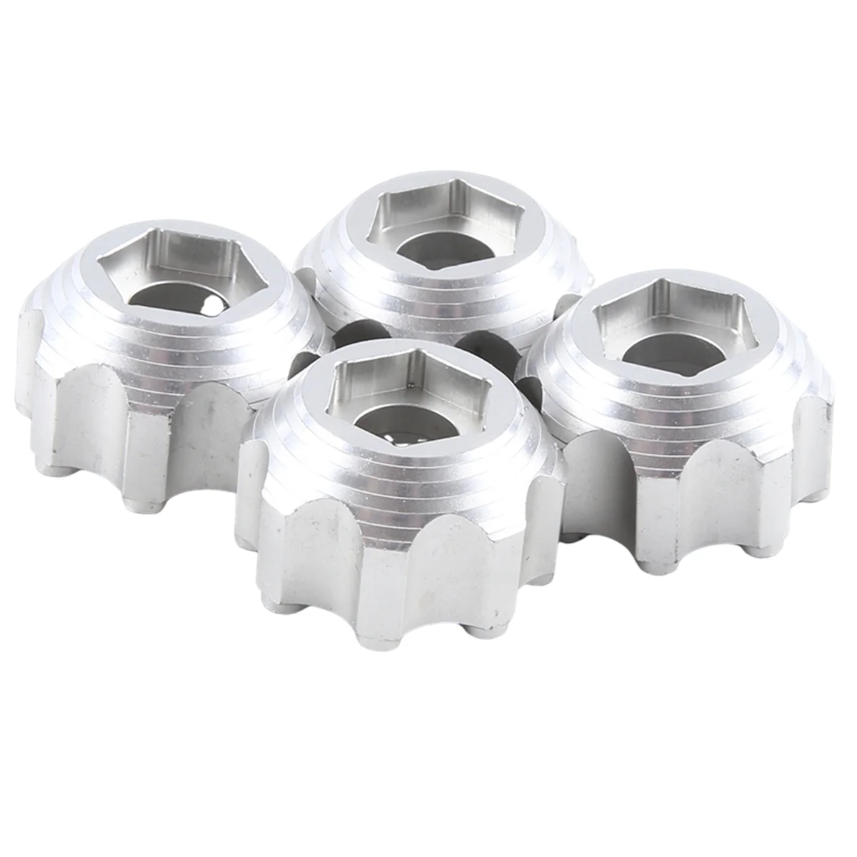 CXYU-4Pcs Alloy Wheel Adapter 3.8 Inch Wheel Adapter for PL ProLine Silver