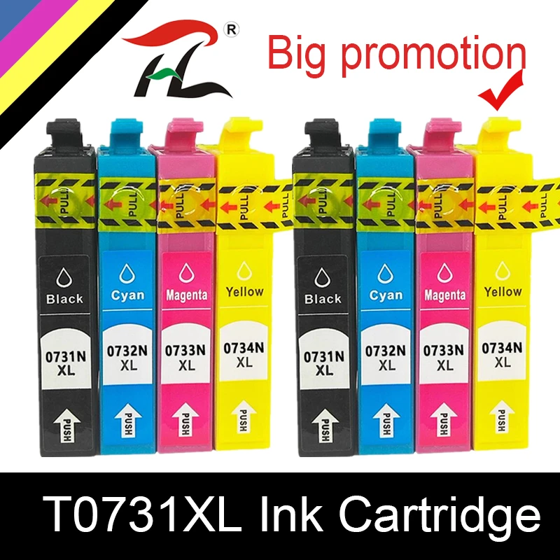 Compatible Ink Cartridge For Epson T0731 Stylus CX3900 CX5900 CX4900 CX7300 CX8300 TX200 TX210 C79 C90 Printer