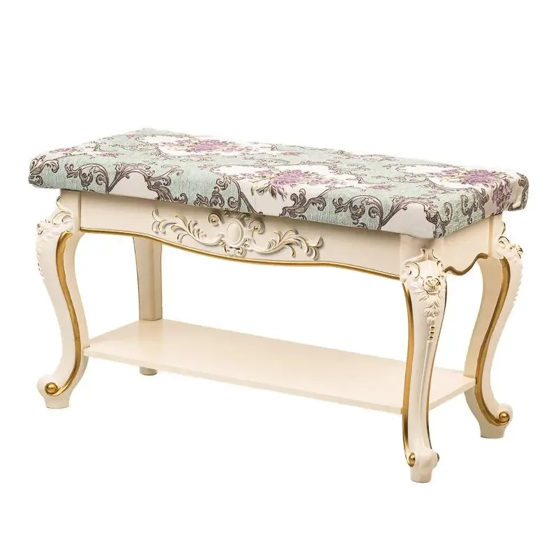 Bedroom Luxury Stool Elegant Gold comfy Space Saving Makeup Stool Cute Beauty European Style Tabouret Coiffeuse Home Furniture