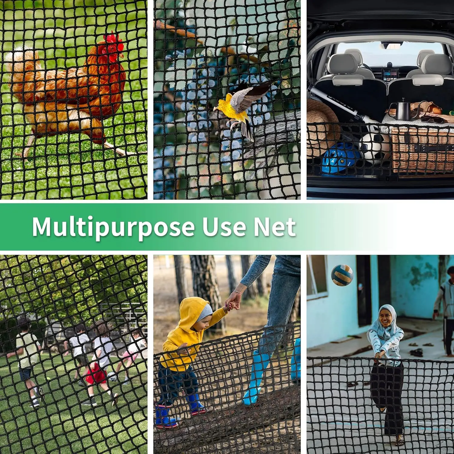 Golf Practice Net-Golf Ball Hitting Netting, Knotless Sports Barrier Nets Soccer Backstop Net,Garden Balcony Protection Safe Net