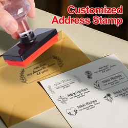 Custom Laser-Engraved Address Stamp Set - Personalized Wedding Invitations, Office Mailing Tools & Corporate Gift Essentials