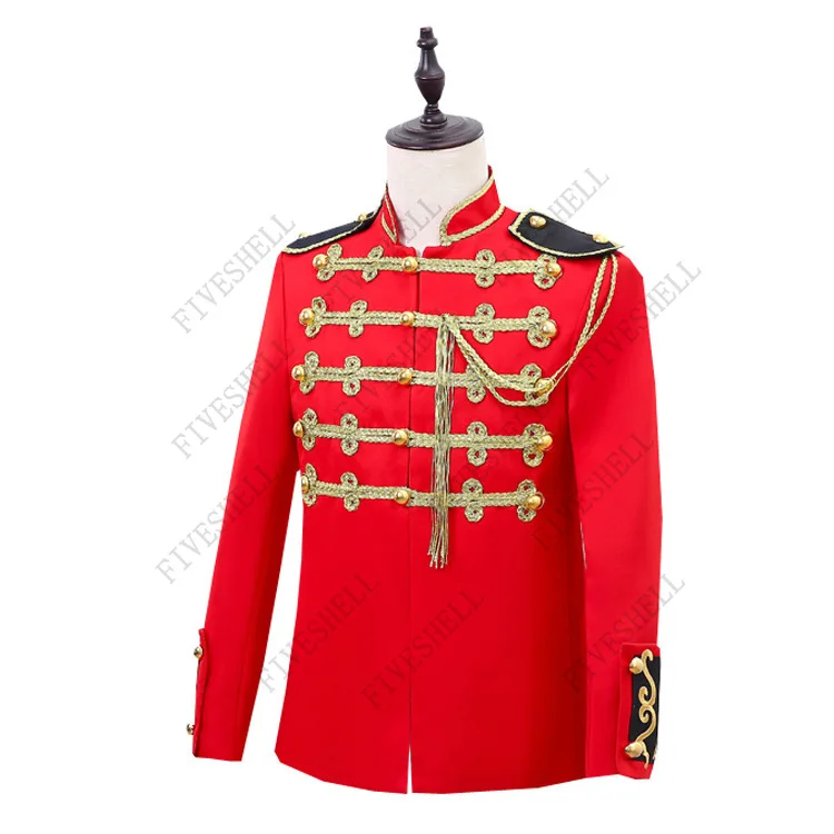 

Unisex Medieval Renaissance Victorian Prince Cosplay Costume Royal Court Blazer Suit Theater Navy Captain Officer Sailor Costume