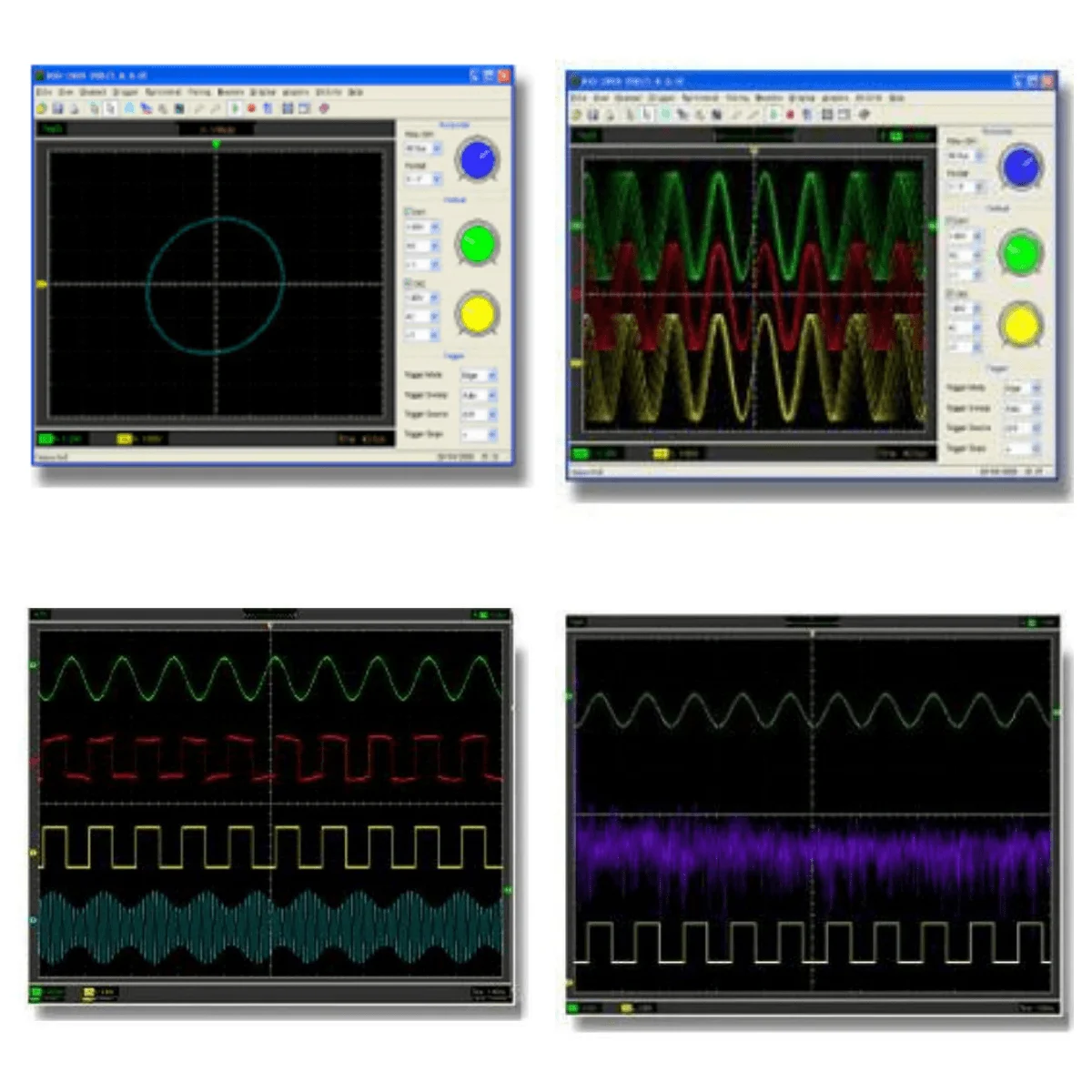 Wirtualny oscyloskop Hantek 6022BE: przepustowość 20MHz, częstotliwość próbkowania 48MSa/s, elegancki wzór przemysłowy, kompatybilność z USBXI