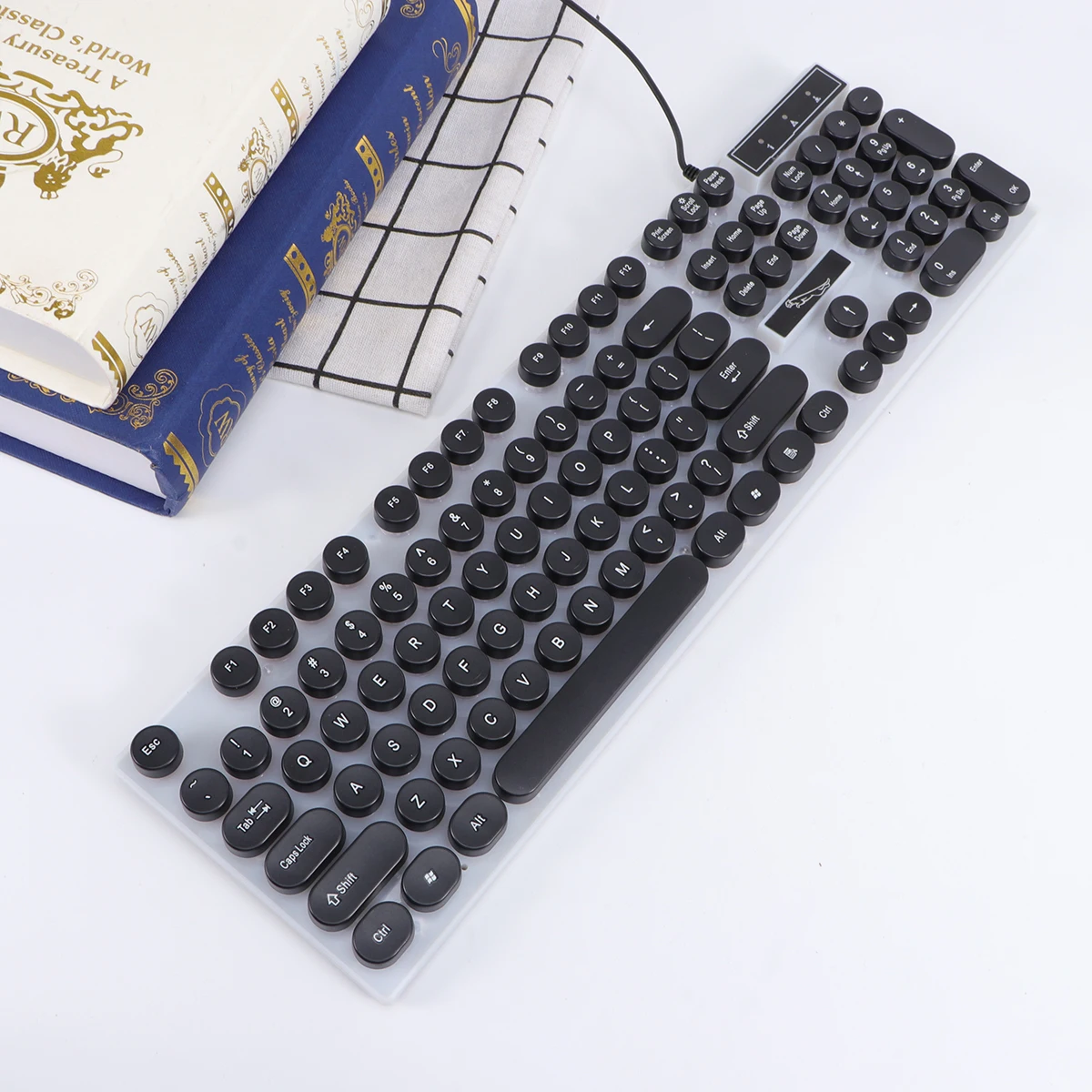 

Wired Illuminated Keyboard Fashionable Computer Shine Easy to Carry Glowing USB