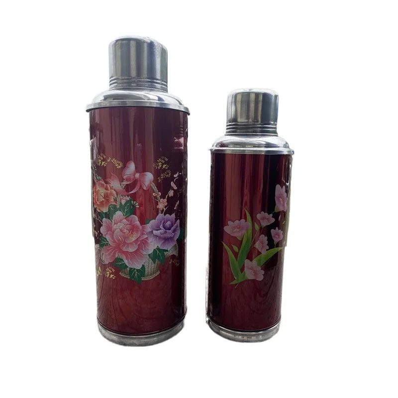 For old-fashioned iron bottle, nostalgic and retro home thermal insulation pot, the does not contain glass liner, and the pot