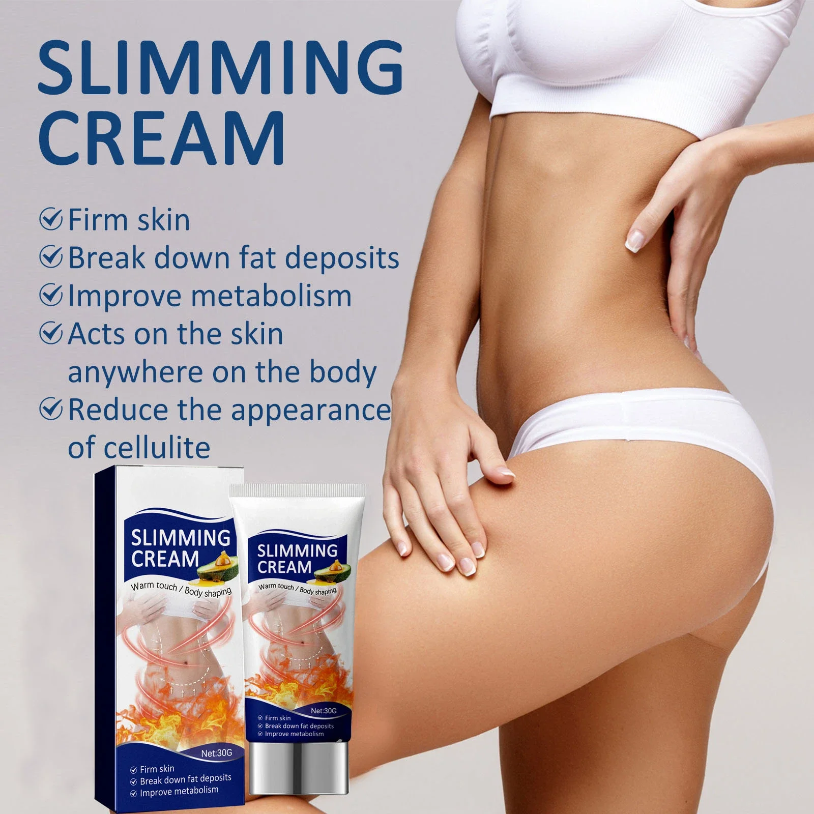 Body Slimming CreamFat Burning Weight LossRemove Belly ThighsBody FatKeep Body FirmAnti CelluliteBody Treatment