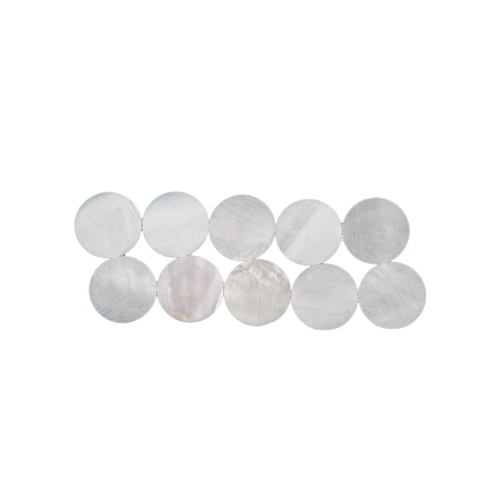 NAOMI 10 PCS Guitar Fretboard Dots Fingerboard Markers Inlay Dots White Pearl Shell Dots Diameter Of 3mm-12mm