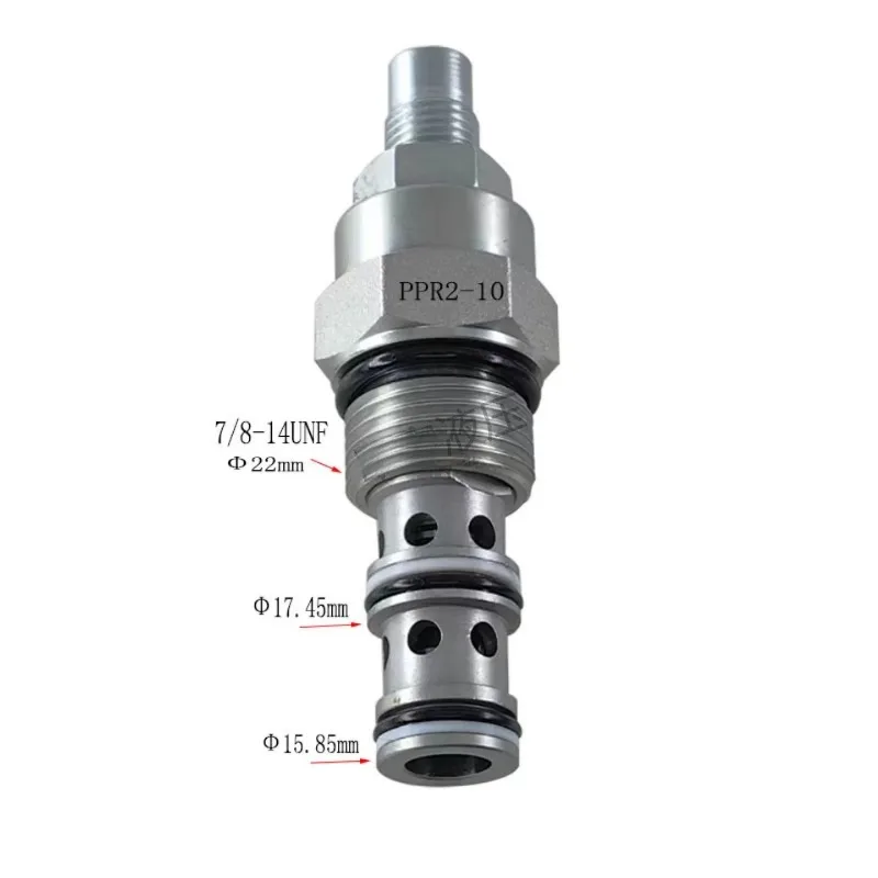 PPR2-10 PBDB PPDB Hydraulic Pressure Reducing Valve Excavator Pilot Pump Relief Valve