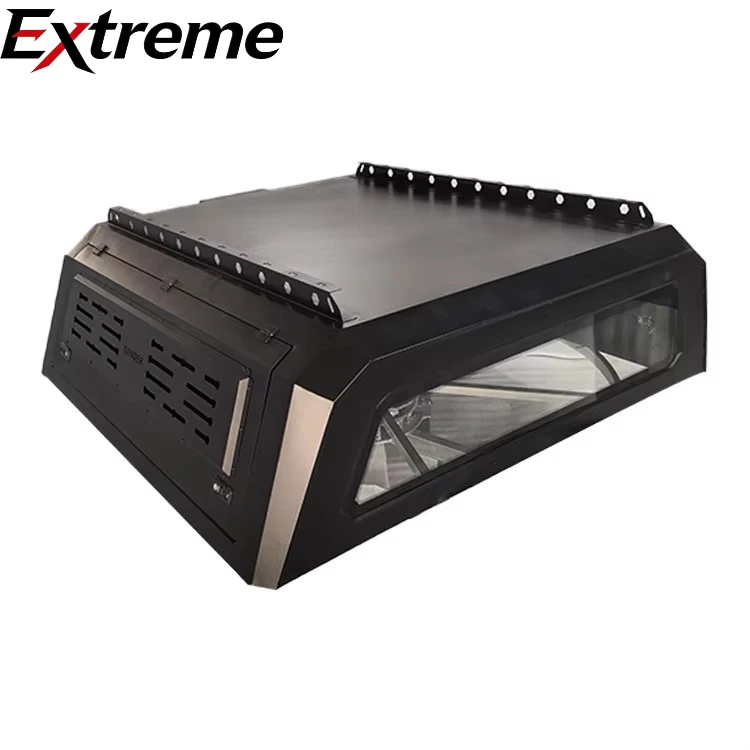 

extreme:High Quality Aluminum Alloy Black Manual Waterproof Locking Pickup Truck Topper Camper Canopy for Isuzu Dmax