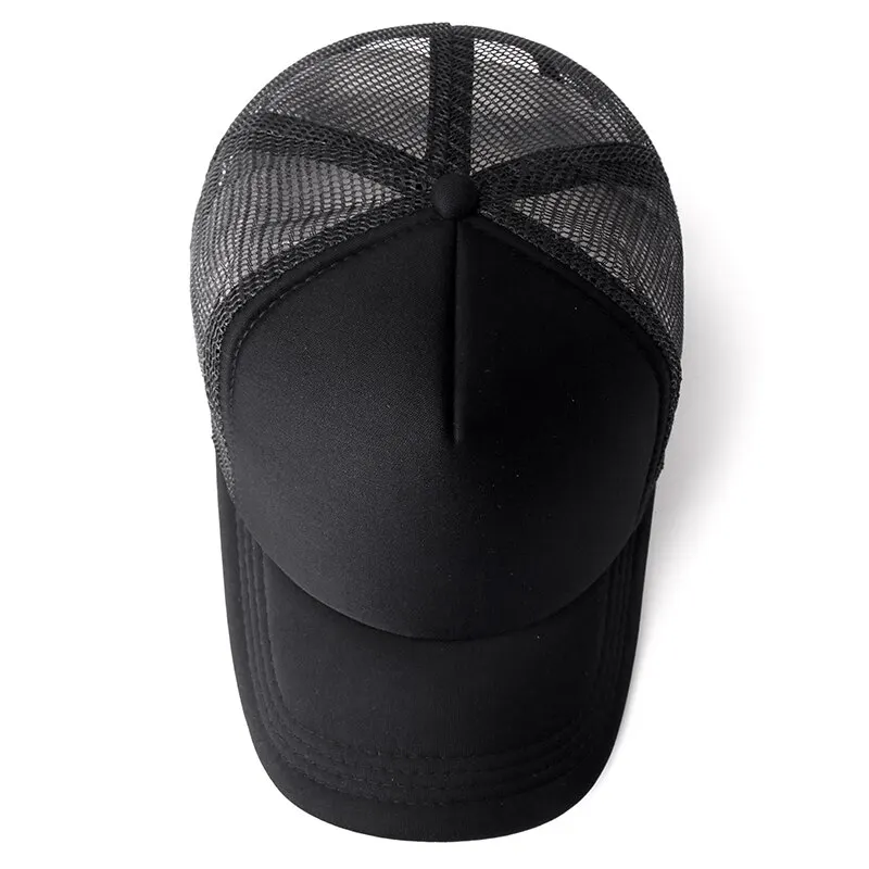 2026New model Unisex Cap Casual Plain Mesh Baseball Cap Adjustable Snapback Hats for Women Men Hip Hop Trucker Cap Streetwear view 2