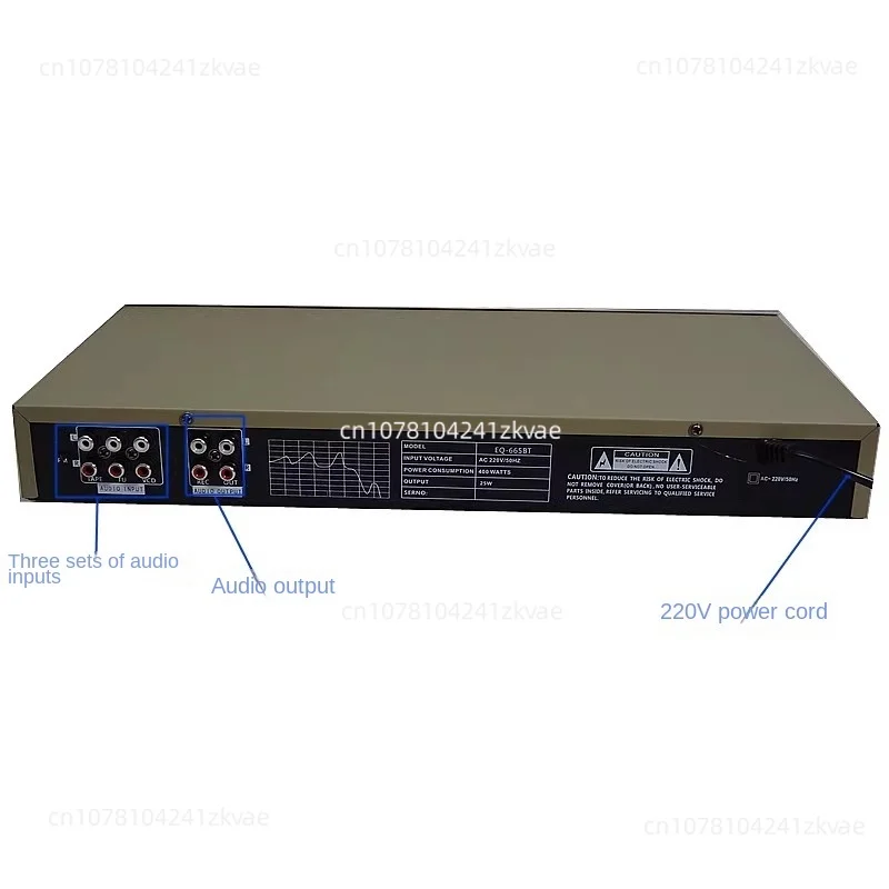 EQ-898BT EQ-665BT HIFI Digital HD Stereo Preamplifier Equalizer Built-In USB Bluetooth Home Stage Equalizer Dual 10 Segments220V