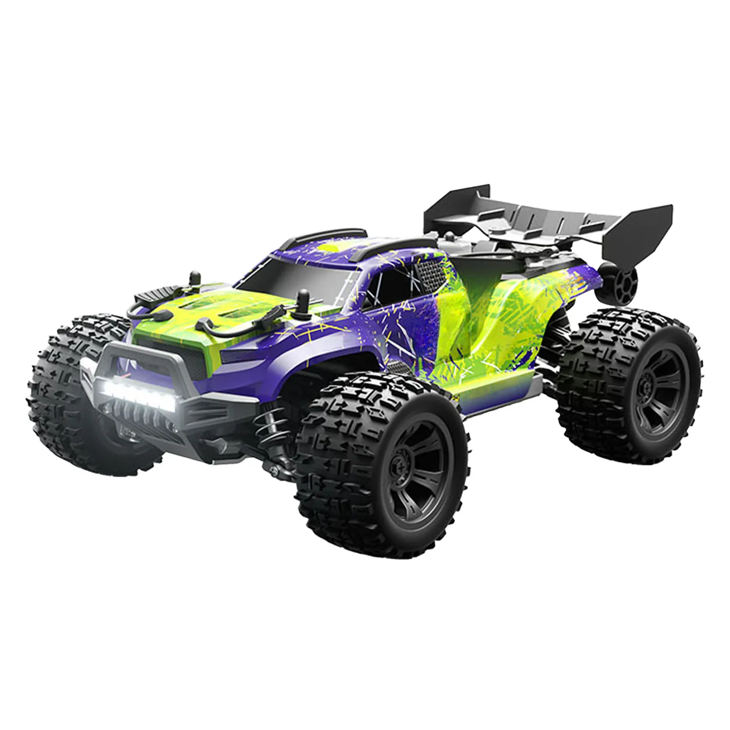 

Gift 1/18 SCY 18101 PVC RC Monster Truck Metal Chassis Independent Suspension LED Light Off Road Car Vehicle for Hobbyists Racer