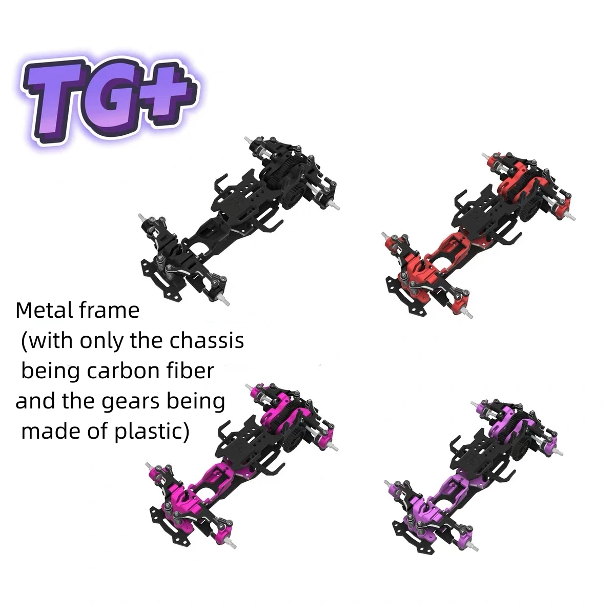 Chasis de coche RC TG+ RACING RWD de tracción trasera para drifting, escala 1/24 1/28, vehículo de control remoto, destornilladores y piezas