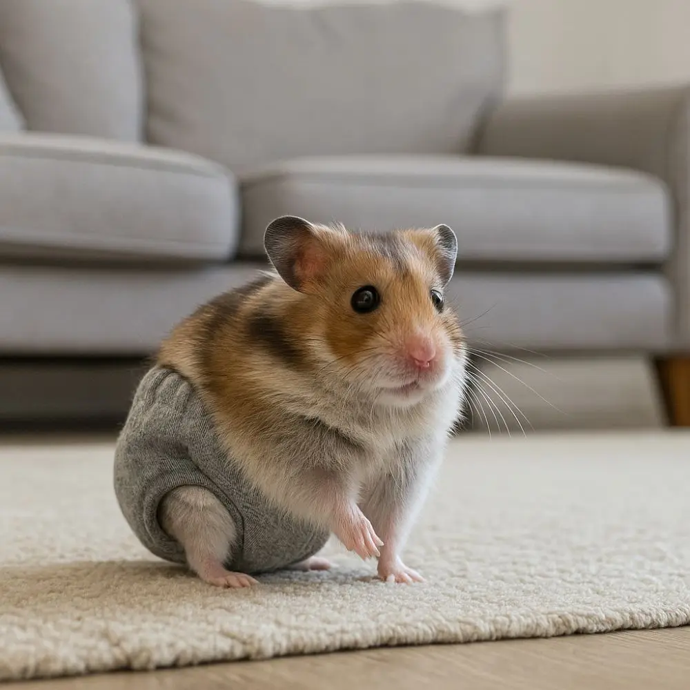 Absorbent Squirrel Diapers Leak-Proof Adjustable Pet Menstruation Diaper Breathable Squirrel Physiological Underwear