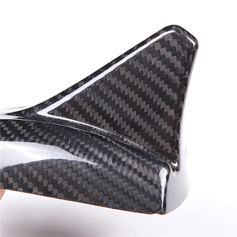 

A82E-For Maserati Ghibli 2014-2019 Real Carbon Fiber Car Roof Shark Fin Antenna Trim Cover Car Styling