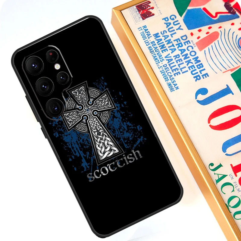 Celtic Knot Cross Case For Samsung Galaxy S24 Ultra S23 S22 S20 S21 FE Note 10 20 Ultra S8 S9 S10 Plus Cover