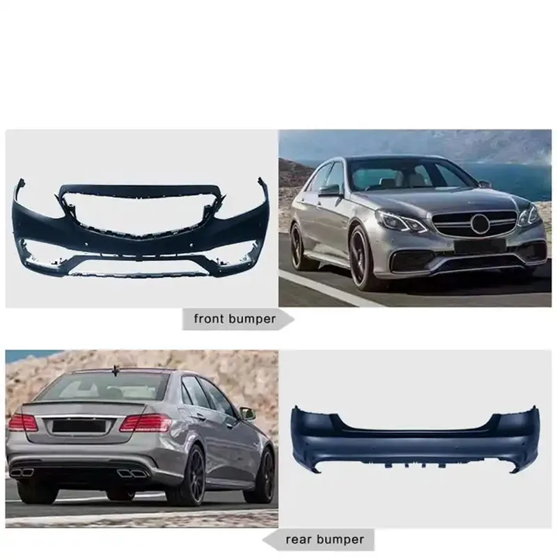 Car Body Kit for Mercedes-Benz W212 E Class E63 amg body kit old upgrade to New bumper assy with grille Hood fender 14-16