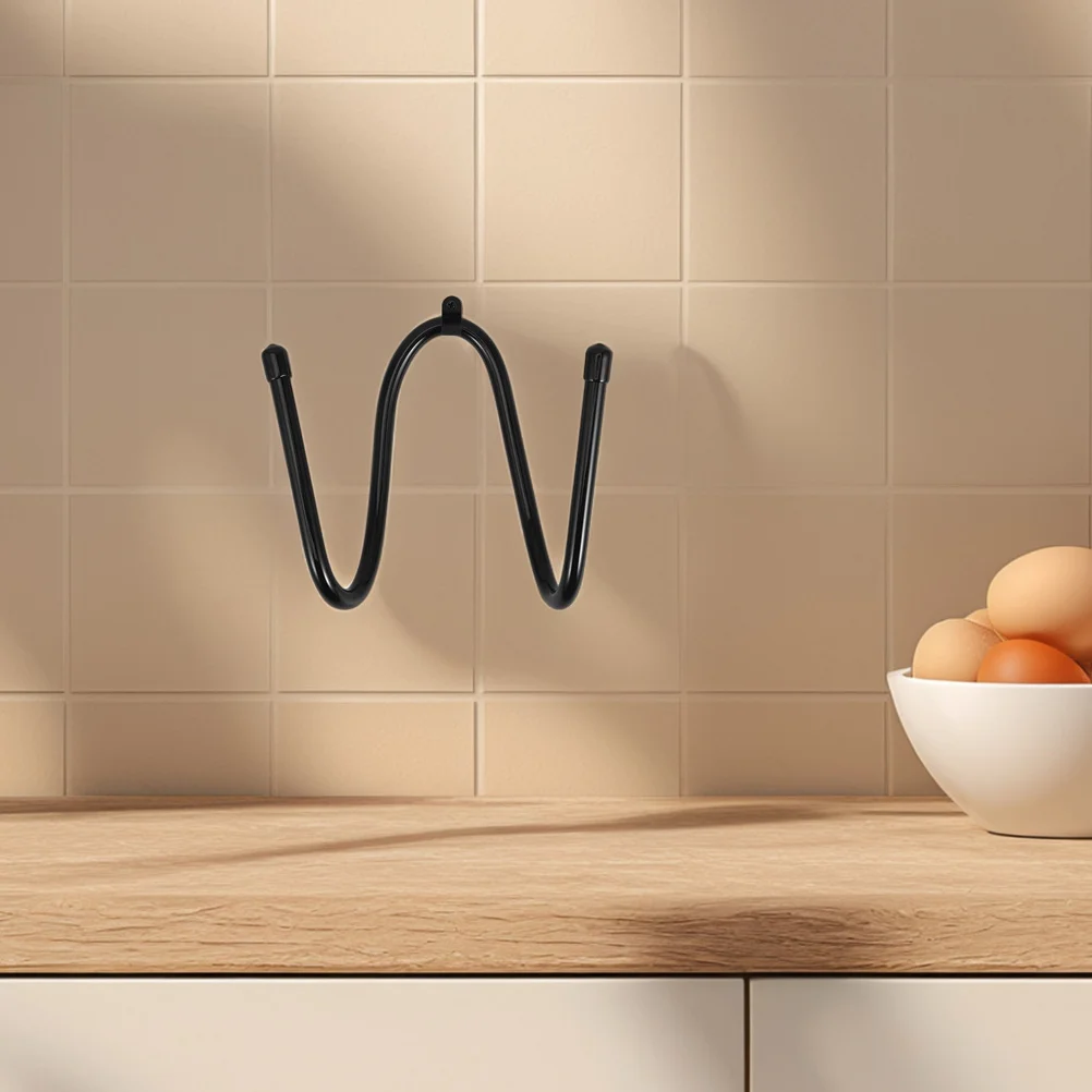 

4Pcs Rolling Pin Holder for Wall Mount Storage Rack Kitchen Organizer Heavy Duty Iron Hooks No Drill Needed Decorative Utensil