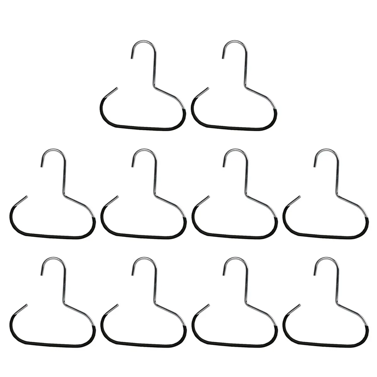 A1891K 10pcs Circle Hat Hanger, Non Slip Closet Storage Hooks, Space Saving Hanging Rack for Baseball Caps Scarves Black SUMMER