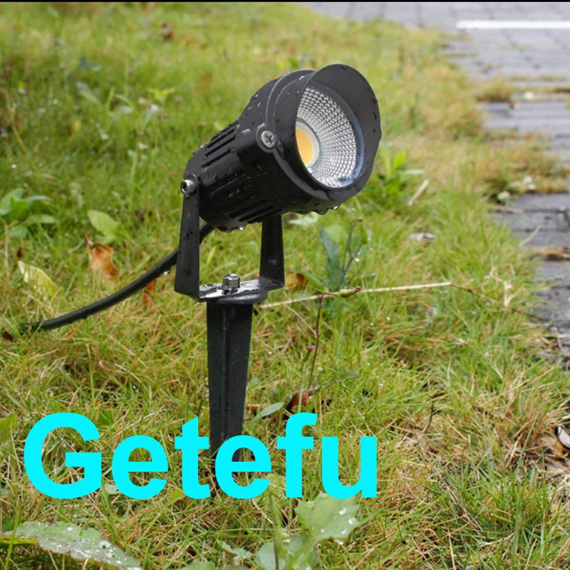 110V220V 12V Outdoor LED Garten Licht COB Led Rasen Lampe 7W 10W 12W Wasserdichte Spike garten LED Licht OutdoorLandscape Scheinwerfer – Detail 13