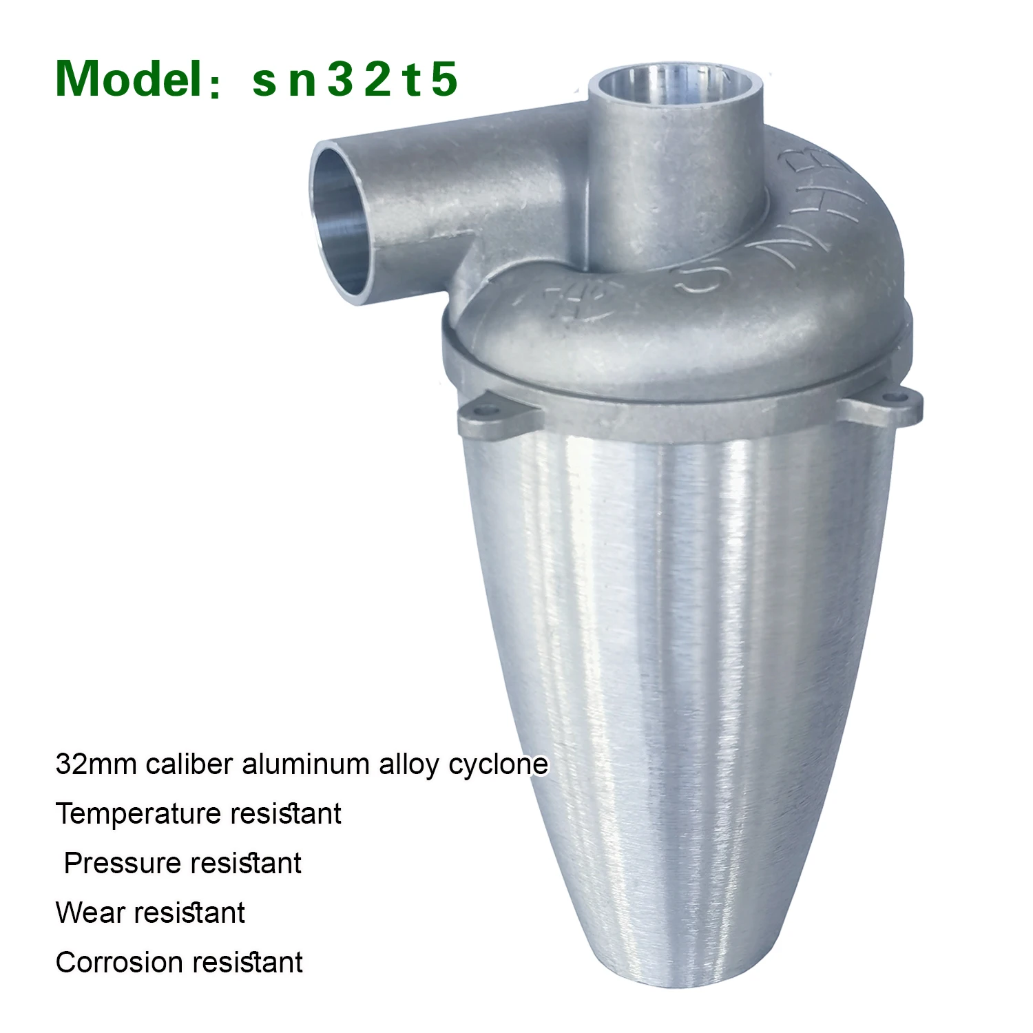 SN Aluminum Alloy Cyclone Dust Collector 32t5 Explosion-proof No Static Electricity Temperature and Pressure Resistance