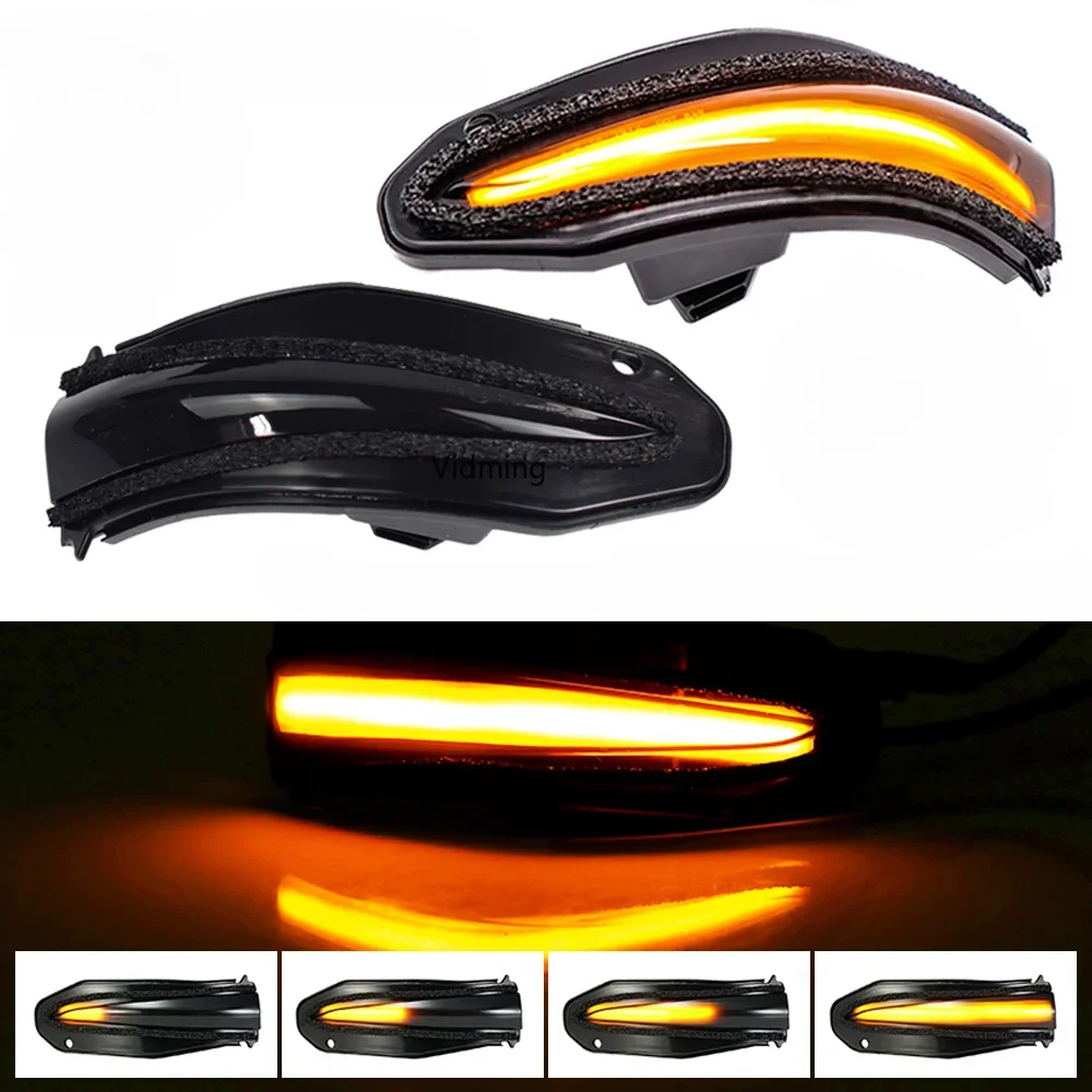 

2x LED Strip Light Dynamic Turn Sgianl Side Mirror Lamp For Toyota RAV4 2017 XA40 2013 2014 2015 2016 2017 2018 Noah R80 4Runner