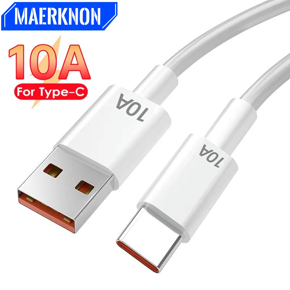 120W Type C Cable 10A Super Fast Charge Cable Phone Charger USB Cable For Huawei Mate 40 Xiaomi Samsung Quick Charge USB C Wire