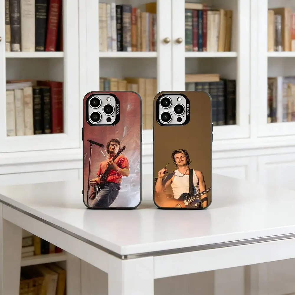 

American musician Joe K-Keery Phone Case For iPhone 17,16,15,14,13,12,11 Plus,Pro Max,XS,Colored Silver Plated Inside Cover