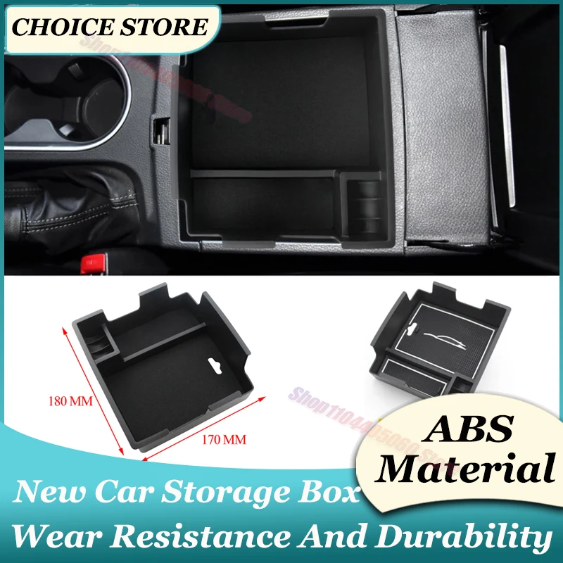 For Ford Everest Ranger PX MK2 2016-2021 Highland Center Console Armrest Storage Organizer Box Tray Sunglasses Phone Holder