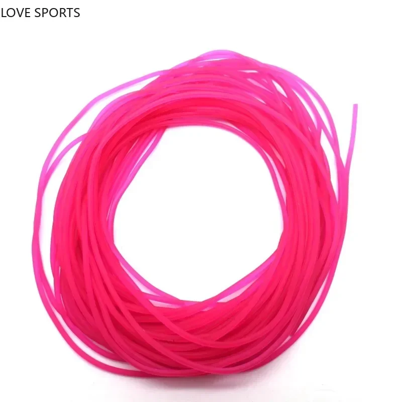 

New 10M Pink Rubber Solid Elastic Rubber Line For Fishing Traditional Level Round Elastic Rope 1.6MM Tied Line Fish Accessories