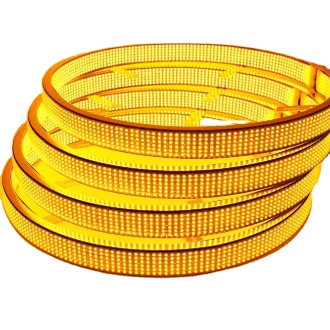 KingShowstar Oem Dual Color 12 Row 15/17 Amber And White Switch Back Lamp Led Wheel Rim Lights For Truck Car Atv Off Road Suv