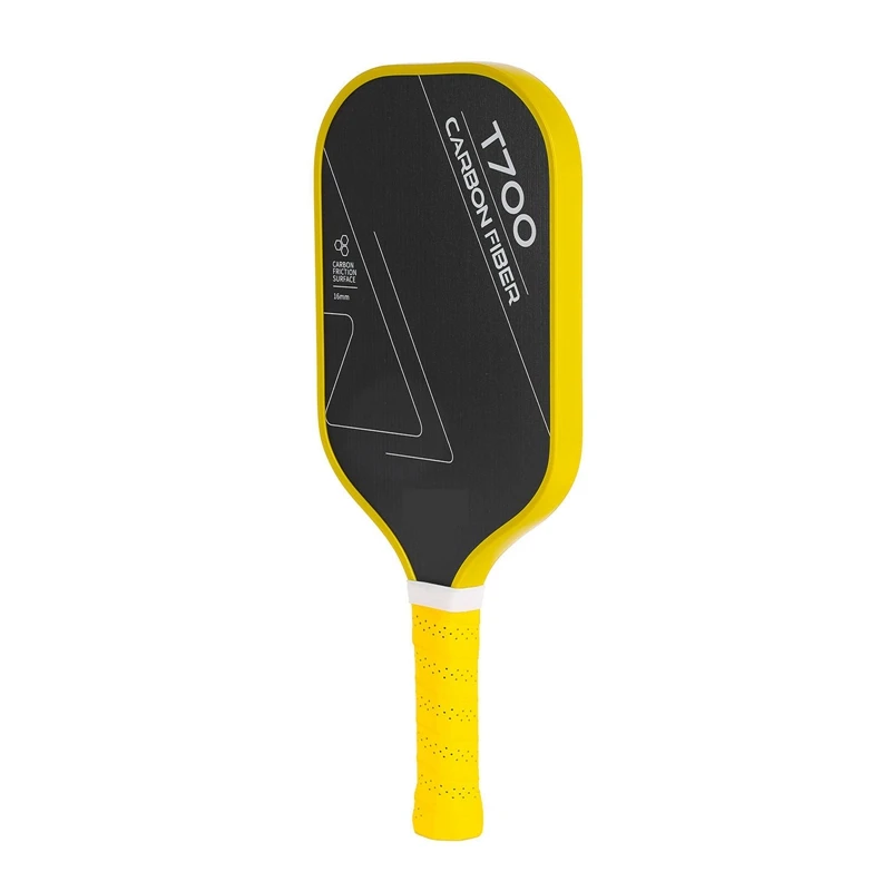 16 ملم ‌   ألياف الكربون Pickleball مجداف امتصاص الصدمات المضادة للانزلاق قبضة اختيار مضرب للعب البطولة اللوازم الرياضية
