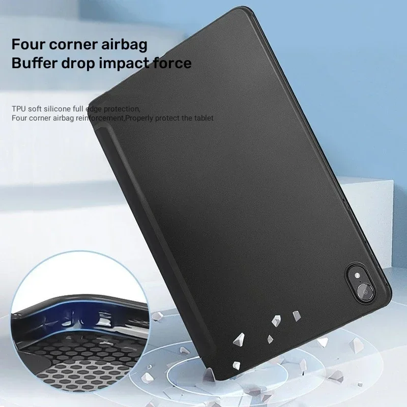 Smart Case pour HUAWEI MatePad 11.5S 2024 DMG-W00 mince PU cuir souple support couverture pour MatePad 11.5 "S TGR-W10/W09 tablette étui