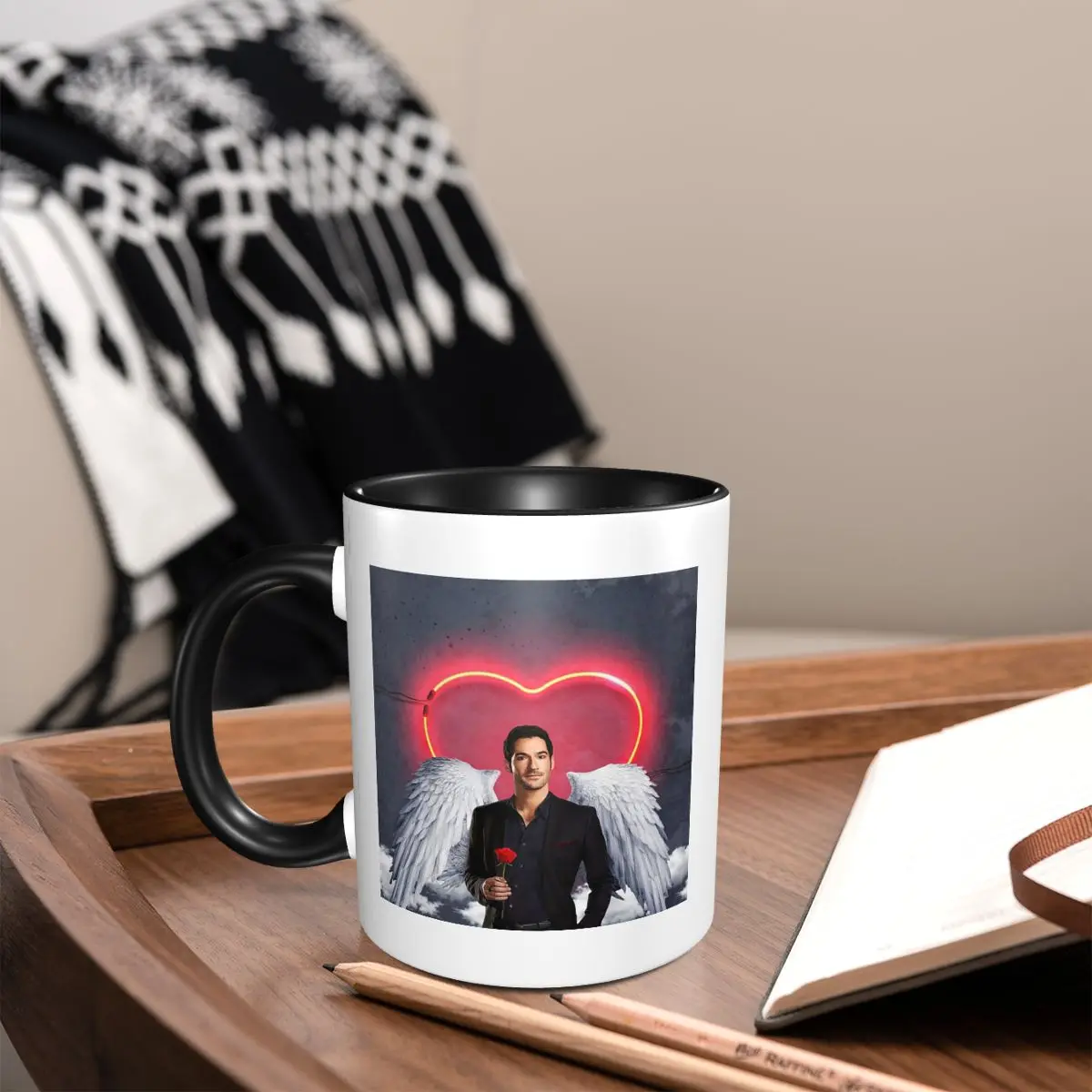 Lucifer Morningstar TV Series Mug Funny Ceramic Coffee Cups Tea Mugs Milk Cup Drinkware Gift for Friends