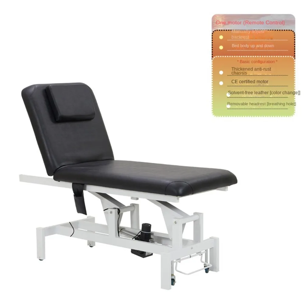 Export electric beauty massage physiotherapy tattoo chair massage body bed folding lifting tattoo micro-bed