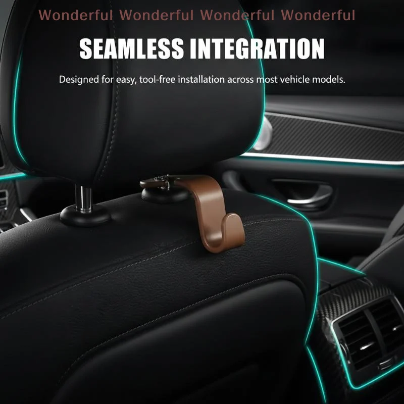 

1/5 Pcs Hooks For Bags Car Clips Front Seat Headrest Organizer Holder Auto Fastener Hangers Car Storage Interior Accessories