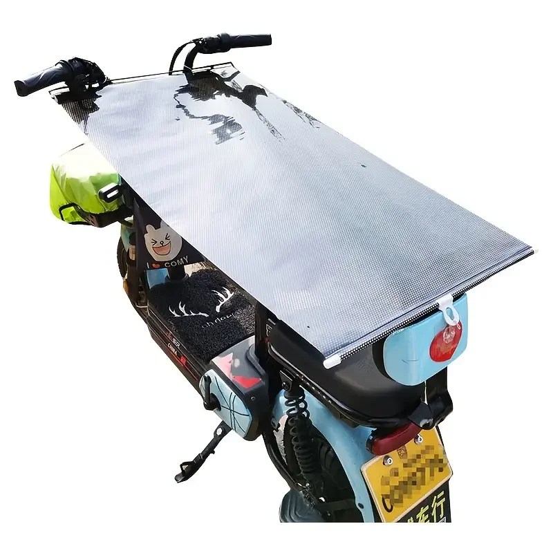 

Black Auto Folding Waterproof Motorcycle Sunshade Durable Motorcycle Outdoor Retractable Sunscreen Protection Accessories