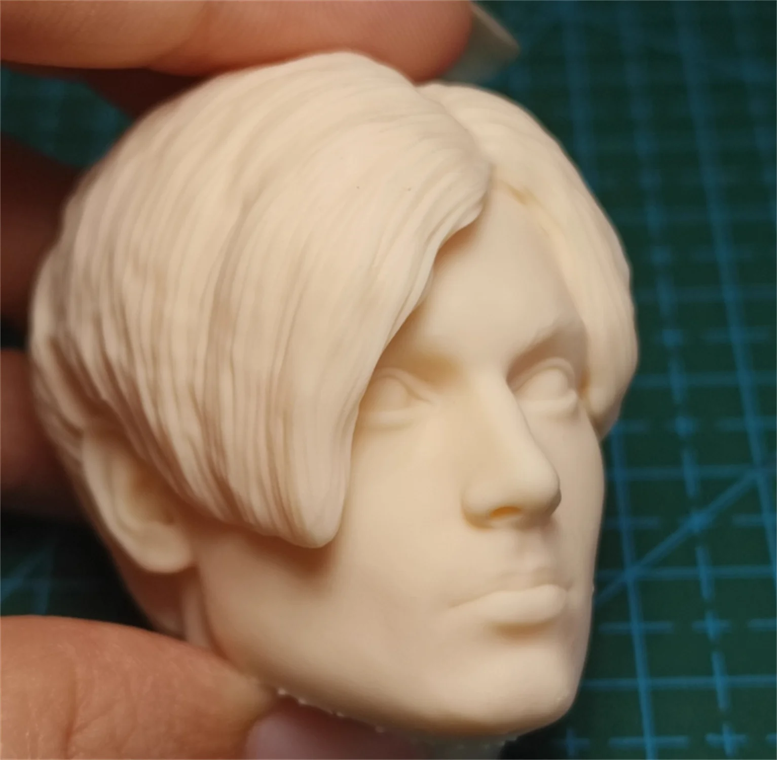 3D Print Anime Movie Actor soldier' Head Carving Sculpt Unpainted 1/6 toys Doll Model Fit 12