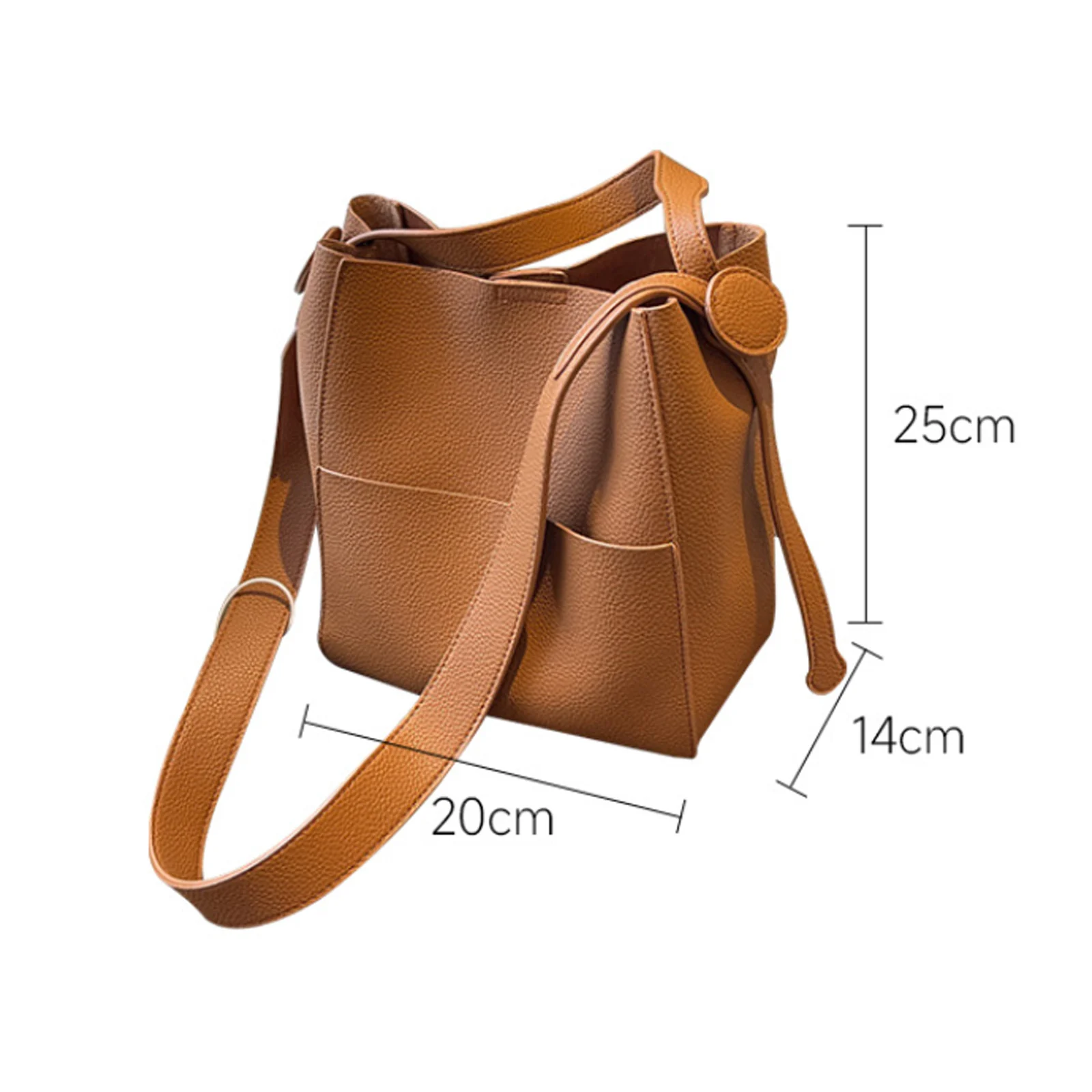 Bucket Shoulder Side Bags For Women 2024 Female Designers Trend Small Leather Crossbody Bag Purses And Handbags image 6