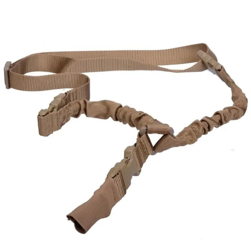 Tactical Single Point Gun Sling Shoulder Strap Rifle Rope Belt with Metal Buckle Shot Gun Ar15 Hunting Accessories Molle Gear