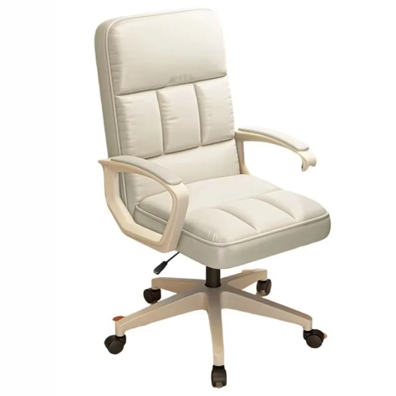 Cadeira de Escritório Executiva Moderna Branca com Apoio de Braço, Ergonômica e Elegante - Móveis de Escritório