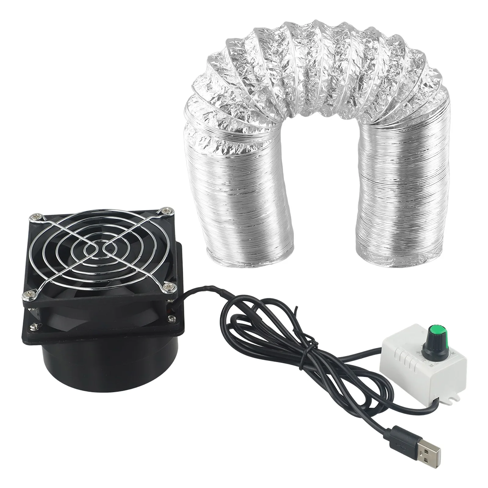 Smoke Absorber Fume Extractor Fan Pipe Duct Exhuast Fan USB Adjustable Speed Hand Tools Power Tools Accessories