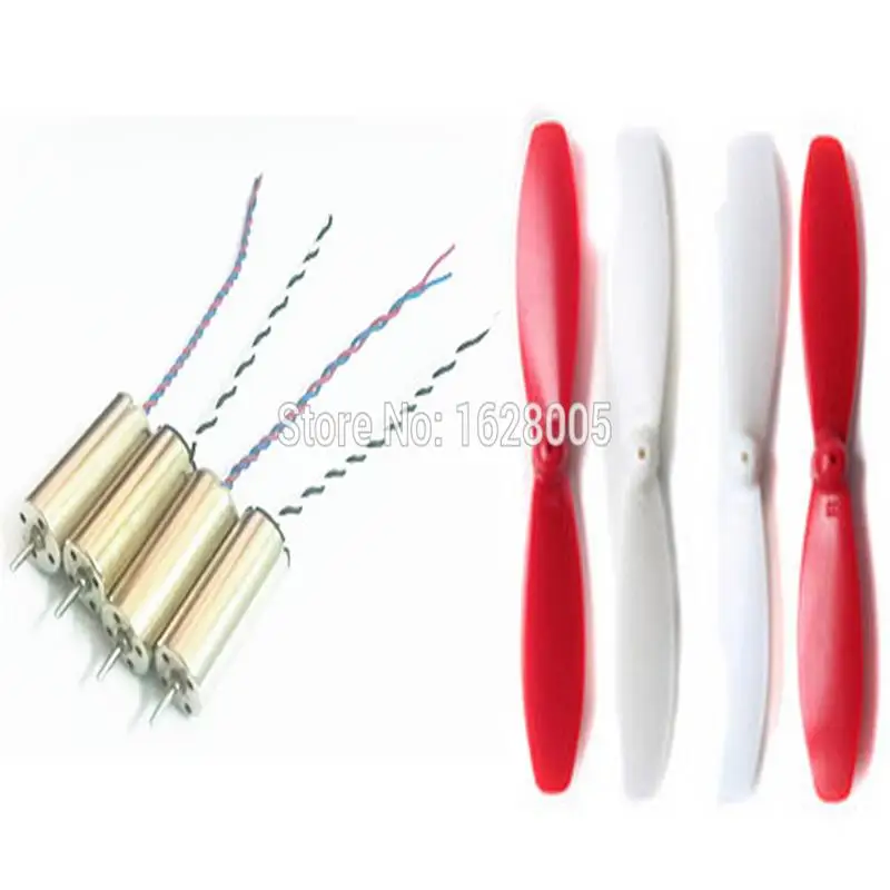 

8pcs/lot CW CCW motor + propeller for UDI U941 RC Quadcopter Rc Helicopter Rc Spare Parts Part Accessories