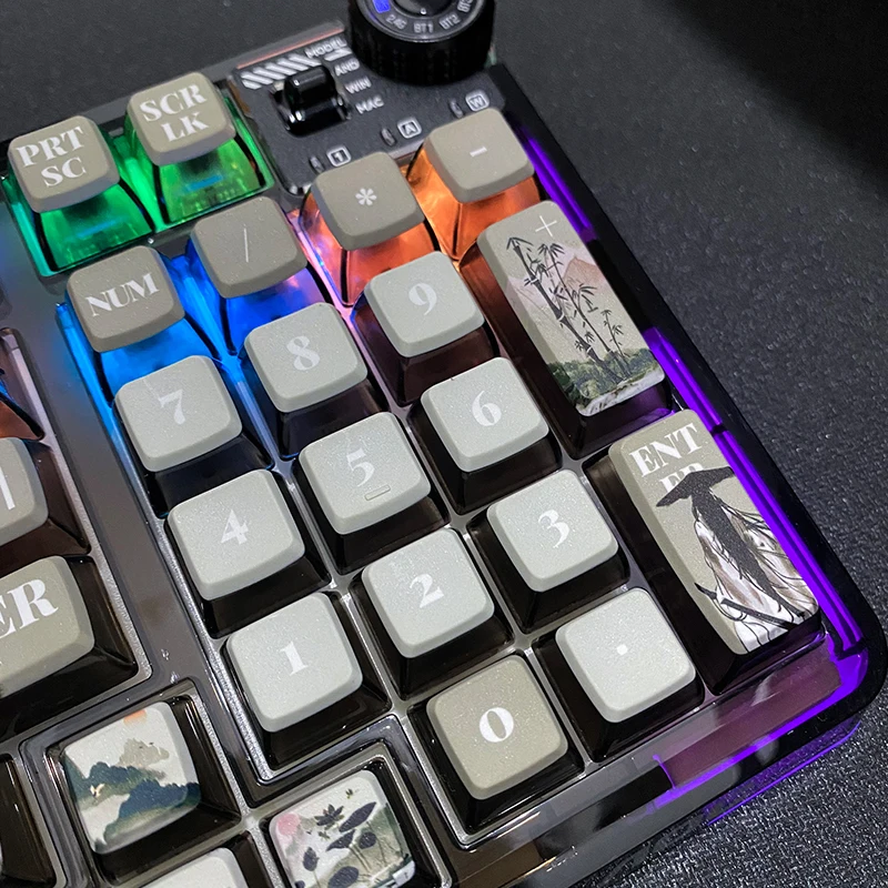 Pudding keycap PBT sublimation transparente