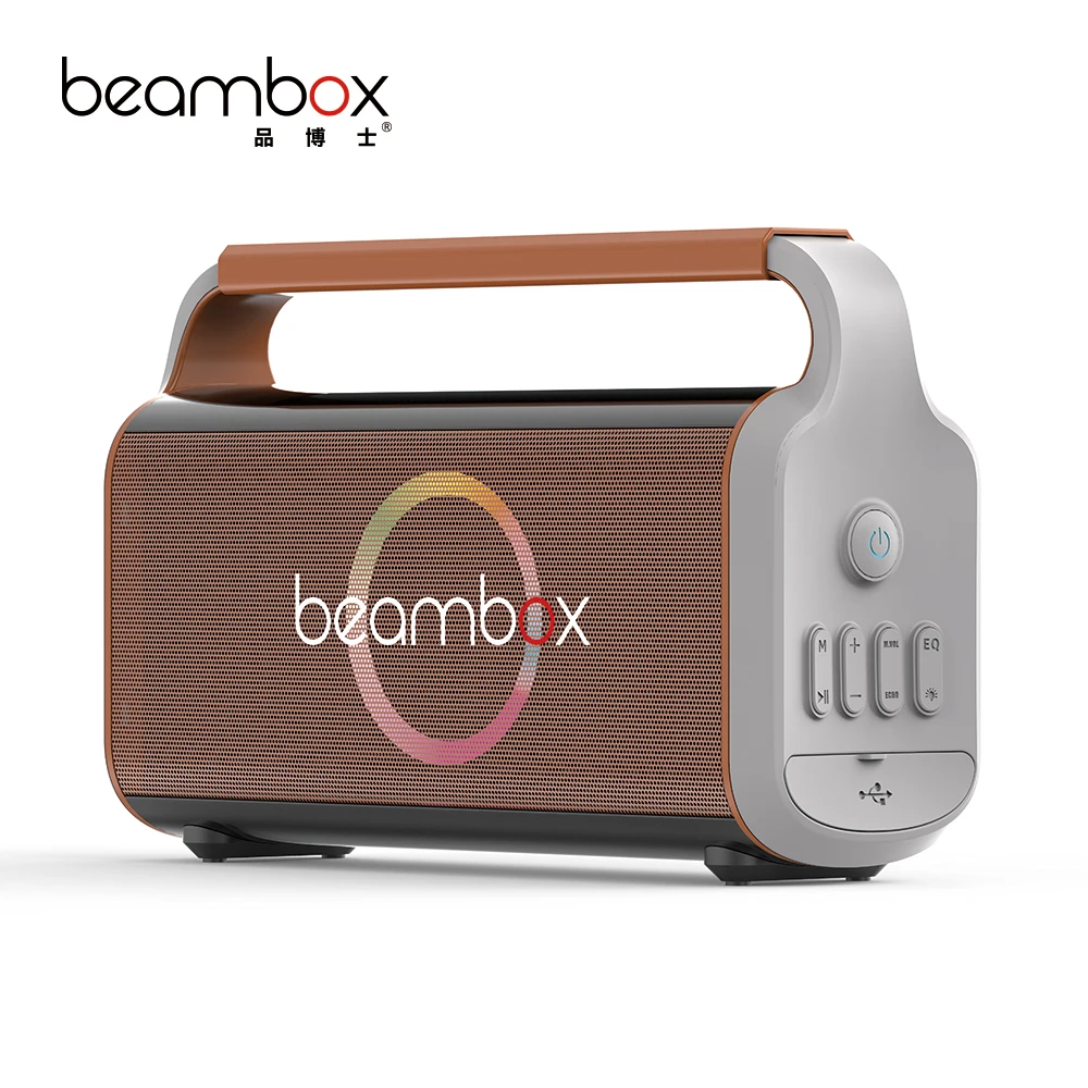 Altavoz de Karaoke portátil Popular de 30W, iluminación LED RGB, nuevo modelo privado, gran potencia con opción de dos micrófonos, 2025