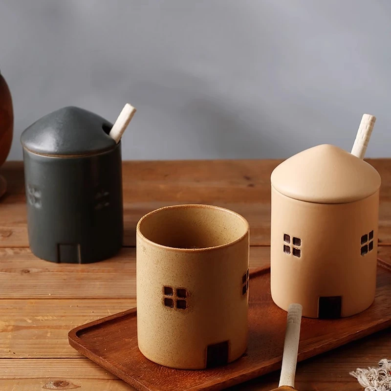 

Высокий уровень внешнего вида, кухонные инструменты, банка для соли, приправ, ящик для хранения, керамическая бутылка для приправ, домашняя теплая комната, ретро банка для соли