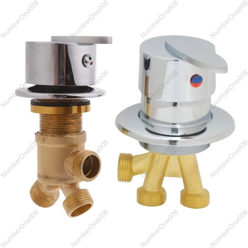 

Ванные комнаты Клапаны контроля горячей и холодной воды Латунные смесители для ванн Переключатели для дома