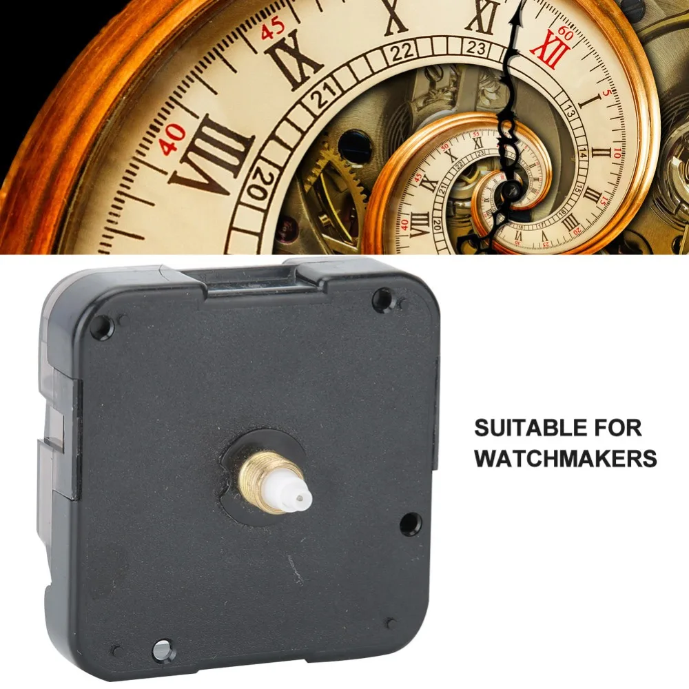 Easy-install Plastic Clock Movement Black Axle 13MM Clock Replacement Parts Clock Core DIY Clock