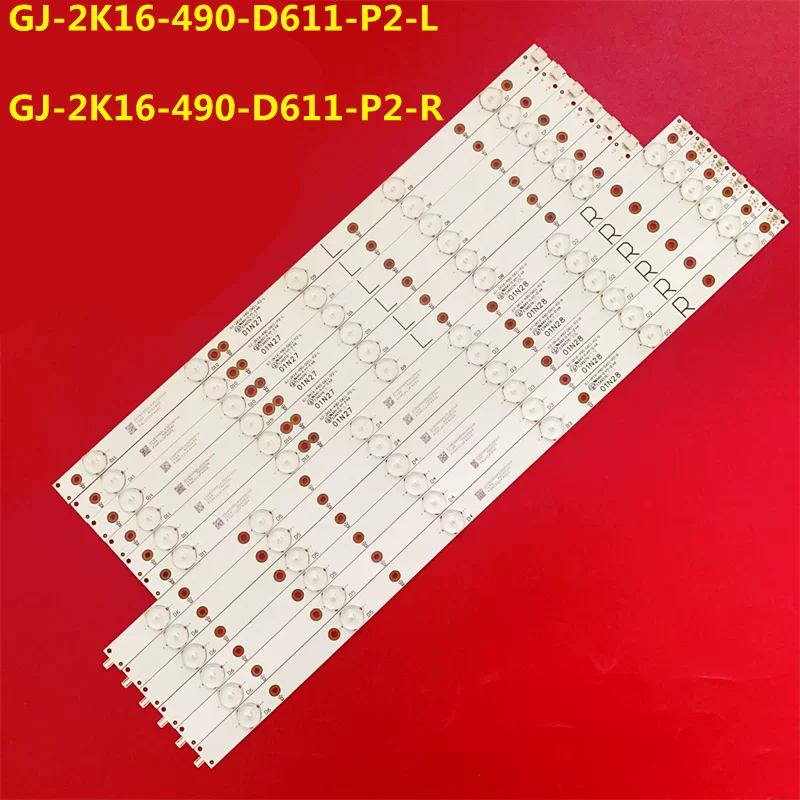 5set LED Strip For 49PUF6701/T3 49PUF6650/T3 49PUF6721 49PUF6401 GJ-2K16-490-D611-P2-L GJ-2K16-490-D611-P2-R TPT490U2-EQYSH